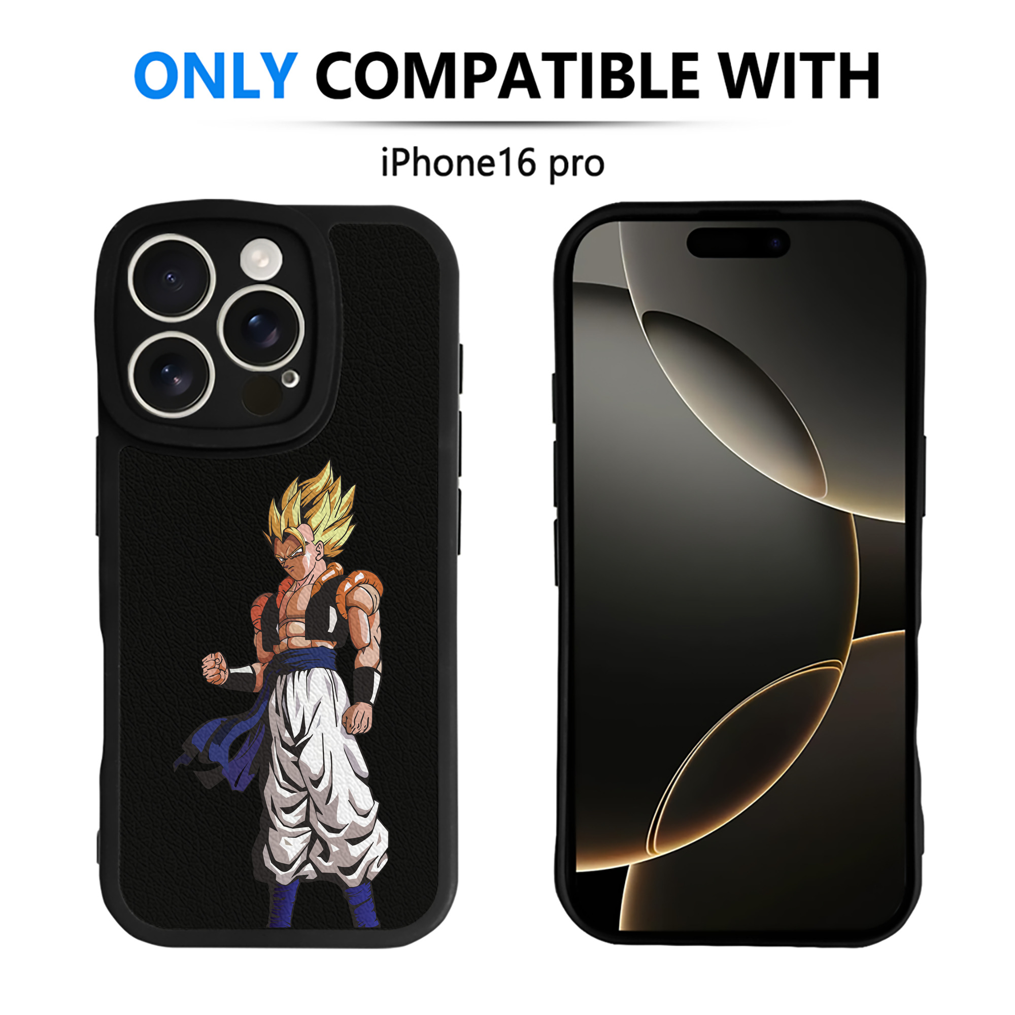 （画像用） ドラゴンボール DRAGON BALL 【iPhone 16シリーズ対応】シリコンスマホケース（レザー調） 材質：シリコン